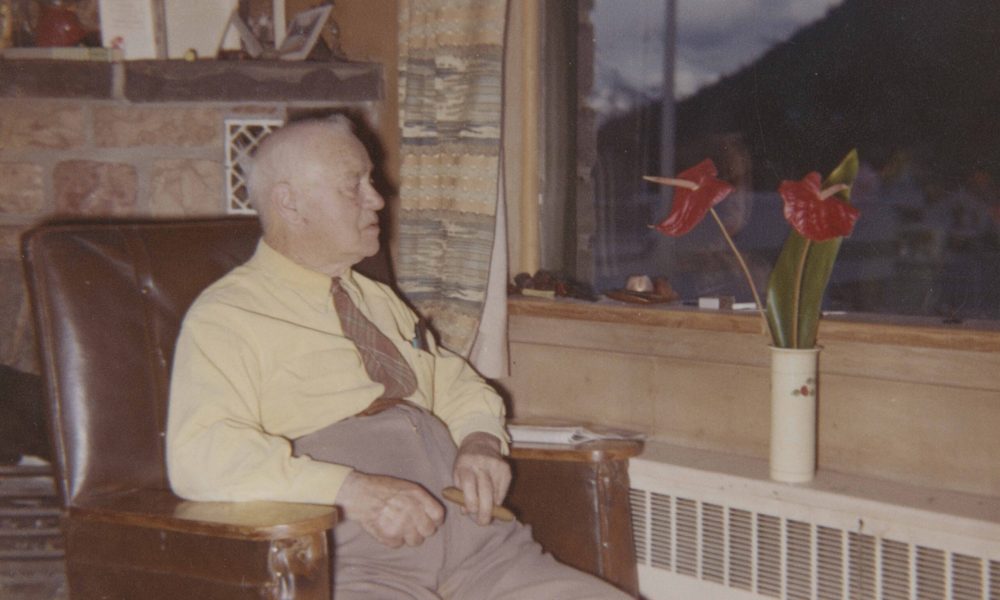 W.A. Bill Brewster. 

In his apt. in Brewster Industries about 1964